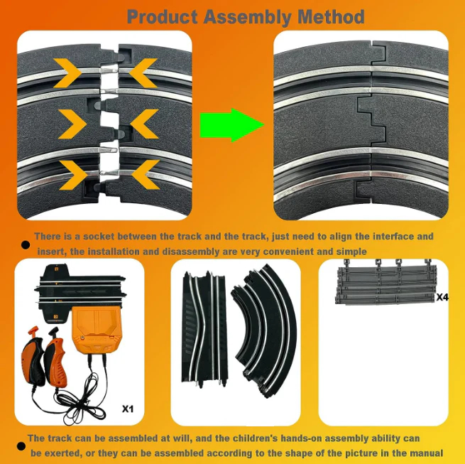 Electric Slot Racing Track Set