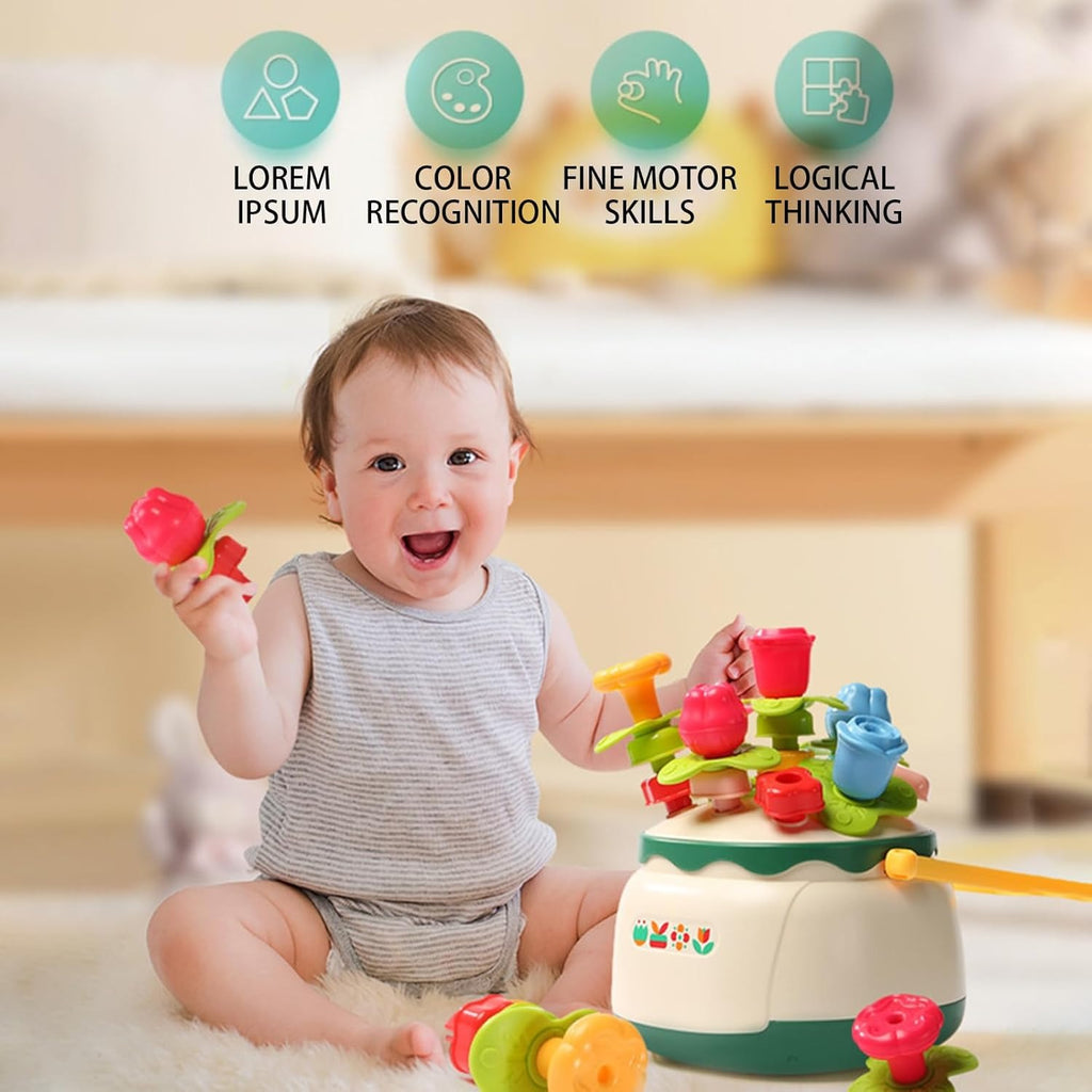 Flower Nails – Multifunctional Stacking & Shape Sorting Toy