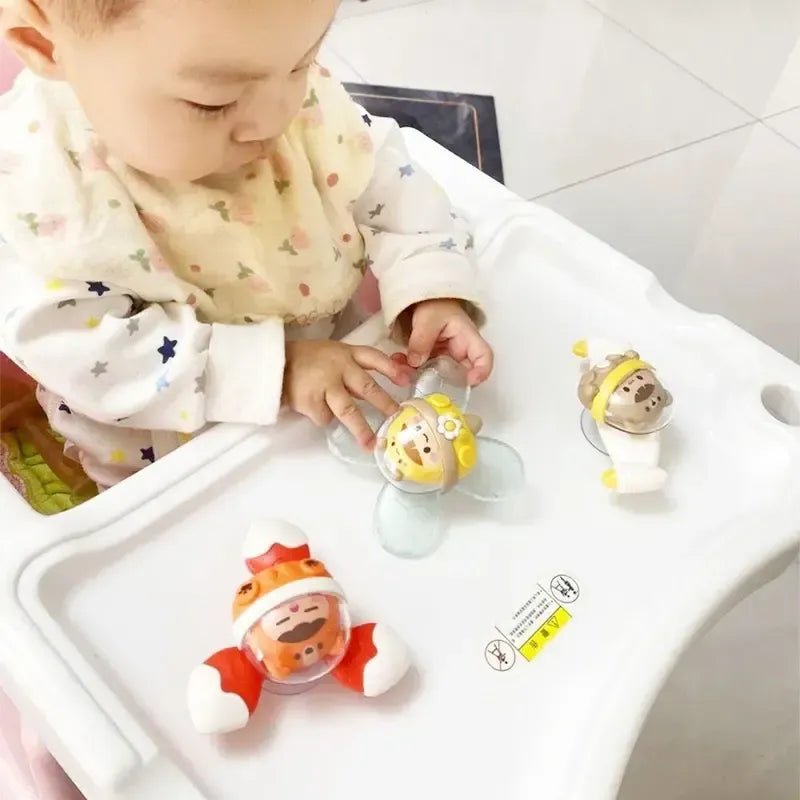 Space-Themed Spinning Toy Set