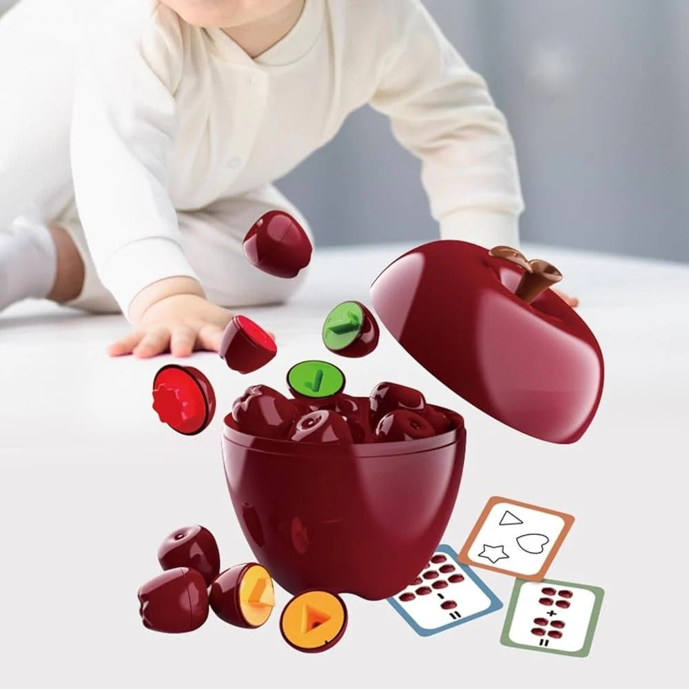Apple Smart Eggs – Montessori Matching & Learning Toy