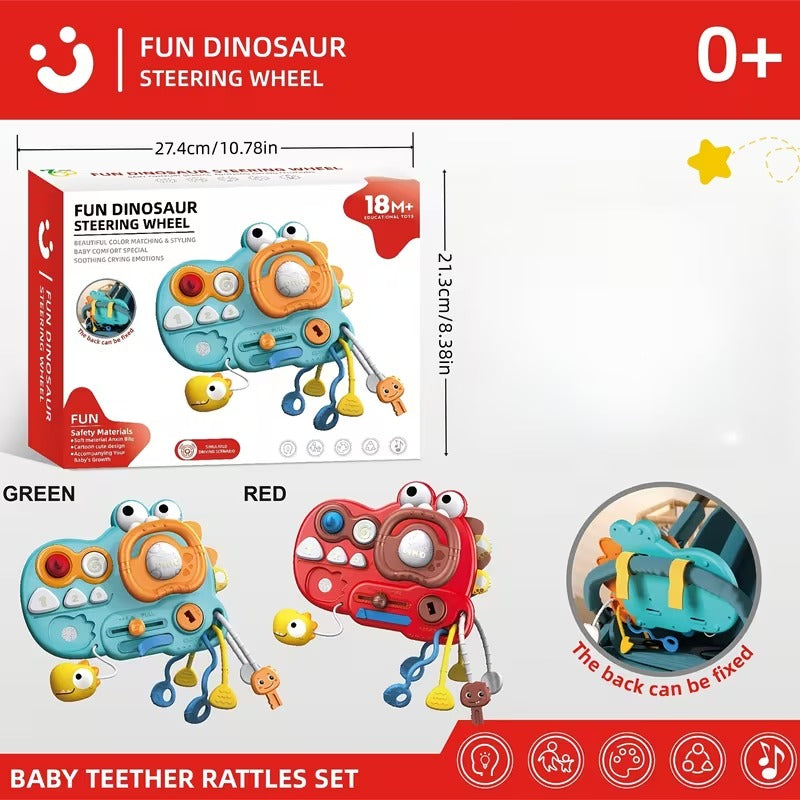 Interactive Dinosaur Steering Wheel Toy