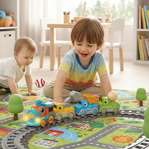 Dinosaur Ball Blowing Train Track Set