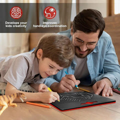 Magnetic Bead Drawing Board with Pen