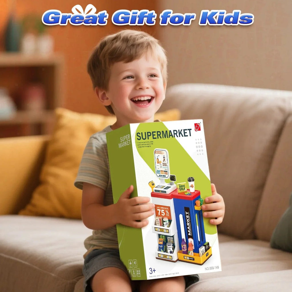 Pretend Play Realistic Shopping Fun Supermarket Set
