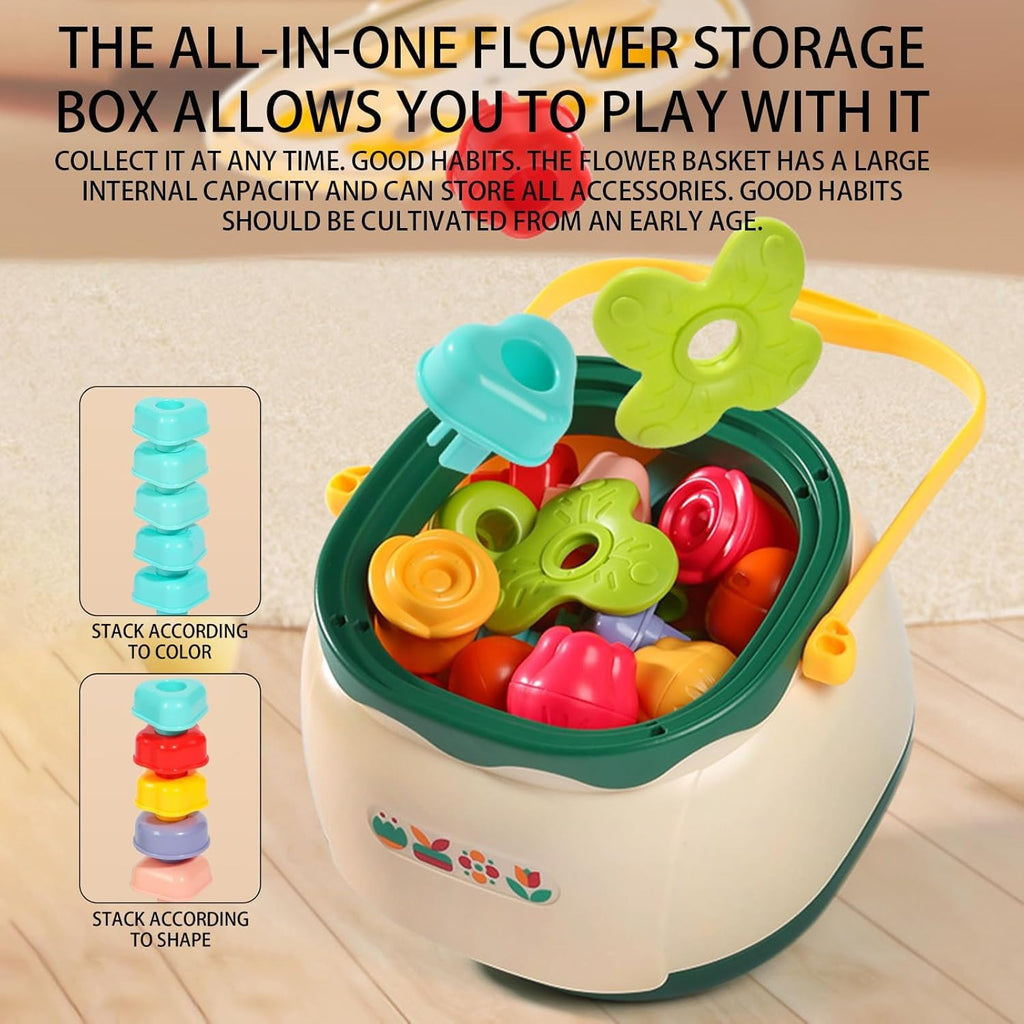 Flower Nails – Multifunctional Stacking & Shape Sorting Toy