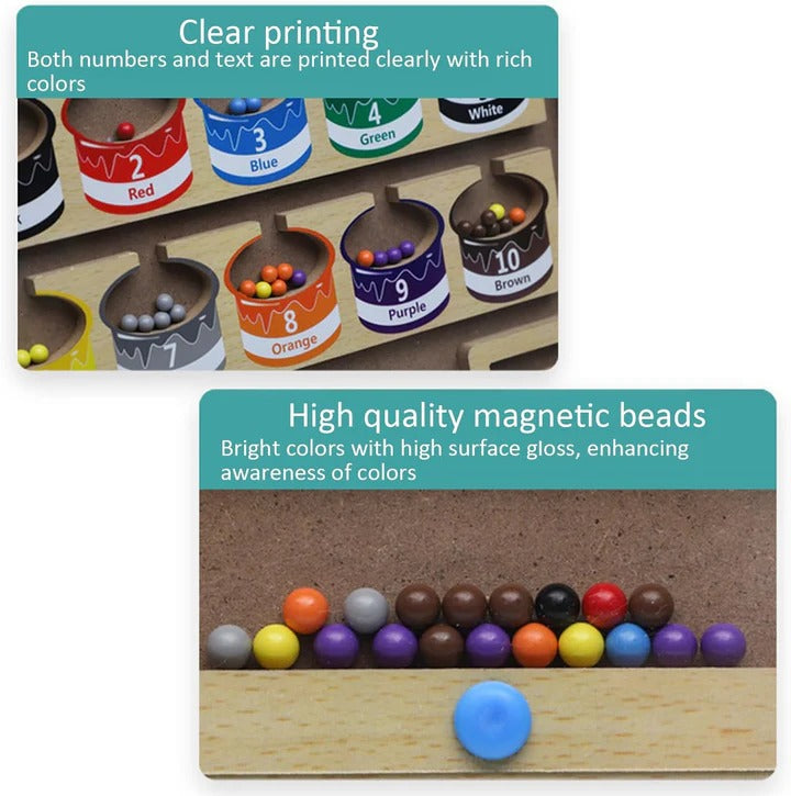 Magnetic Colors & Numbers Sorting Maze