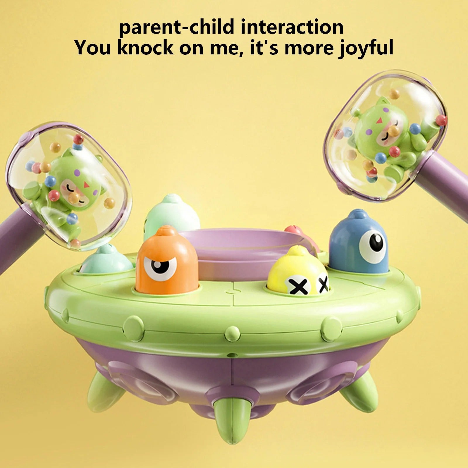 Interactive UFO Whack-a-Monster Toy