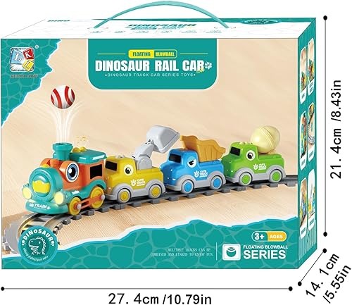 Dinosaur Ball Blowing Train Track Set
