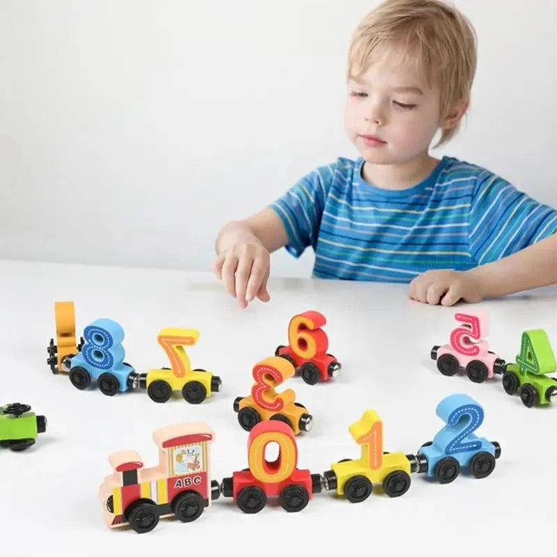 Magnetic Digital Train Toy For Kids - JustForKids