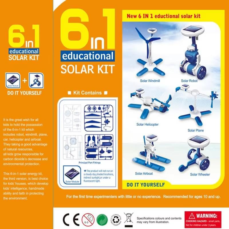 6 in 1 Solar Powered DIY Model Kit