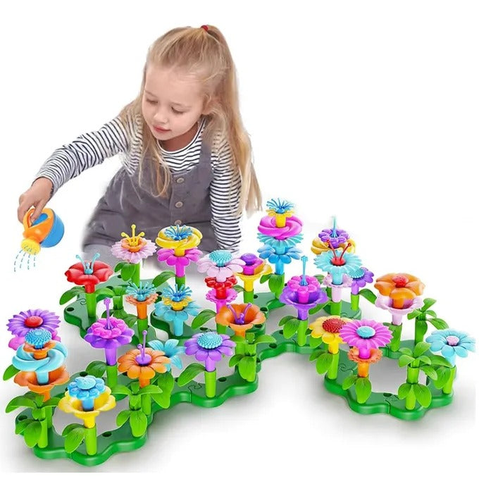 Flower Garden Building Set – 54-Piece