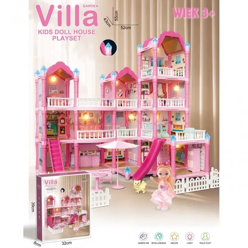 3-Story Villa Princess Dream Home Playset