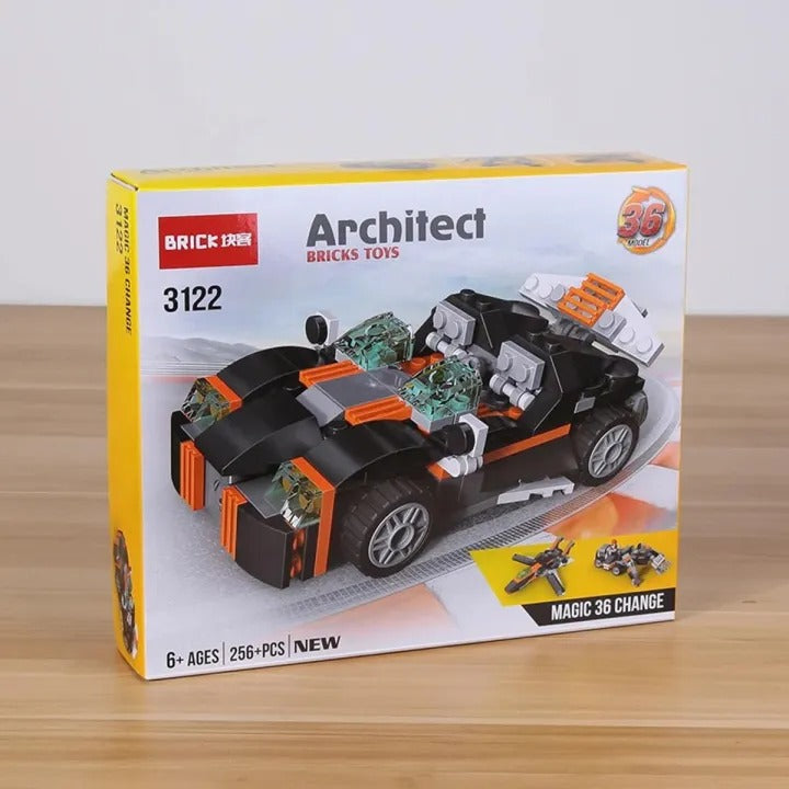 6-in-1 Building Blocks Set (256+ Pieces)