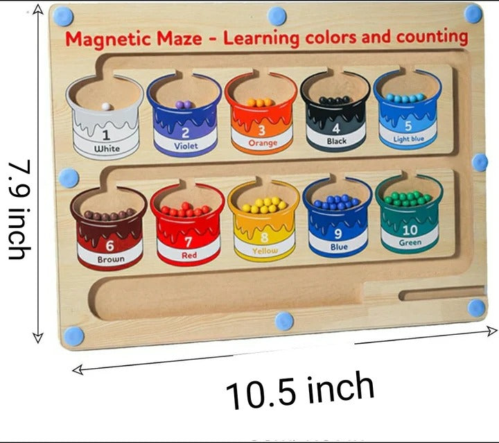 Magnetic Colors & Numbers Sorting Maze