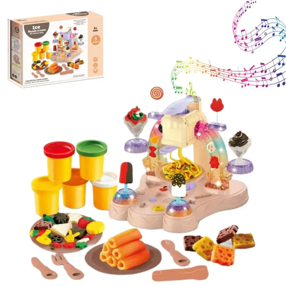 Color Mud Ice Cream Music Machine Play Set