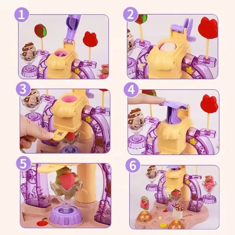Color Mud Ice Cream Music Machine Play Set