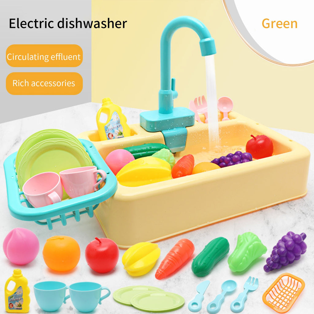 Battery-Operated Dishwasher Sink Toy - JustForKids