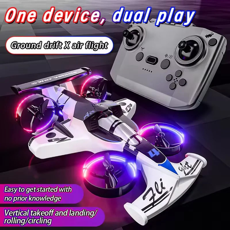 2.4GHz RC 2-in-1 Ground Drifting & Aerial Flying Aircraft