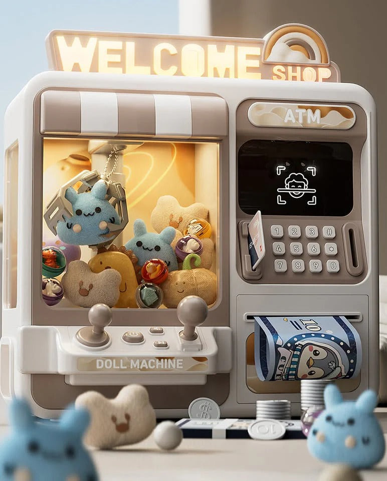Multi-Functional 2-in-1 ATM Claw Machine