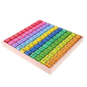 🔢 Wooden Colorful Multiplication Learning Board