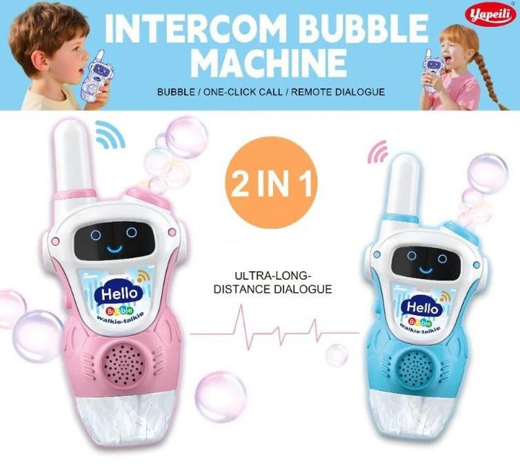 2-in-1 Bubble Blower Walkie Talkie Toy