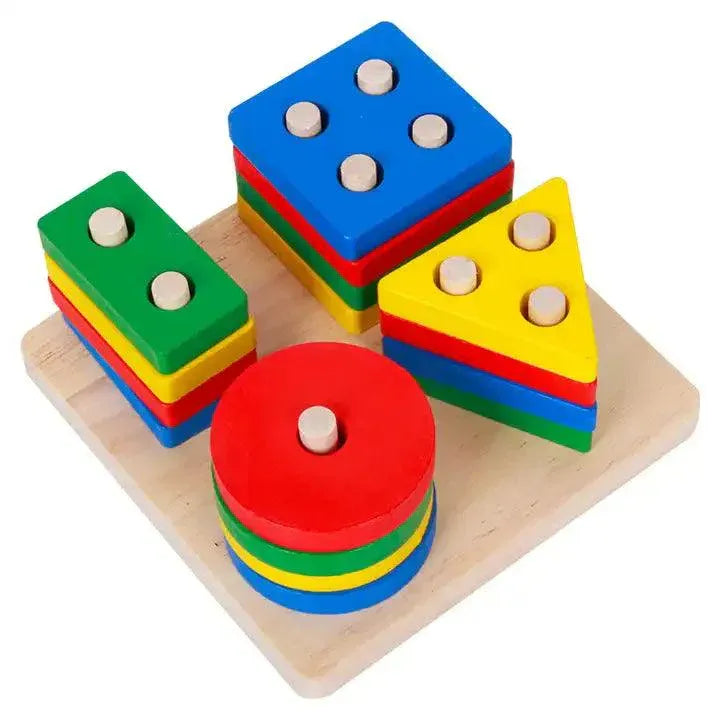 Wooden Geometric Shape Sorter