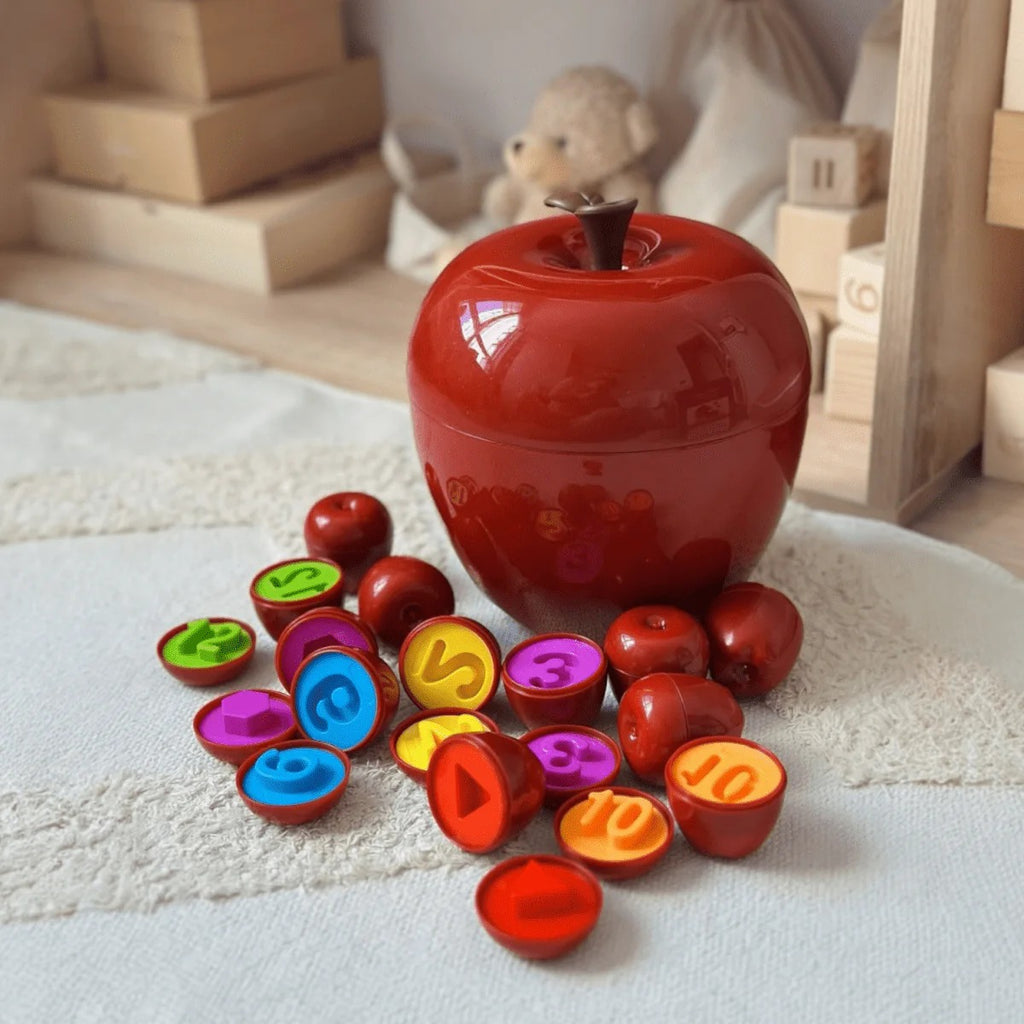 Apple Smart Eggs – Montessori Matching & Learning Toy