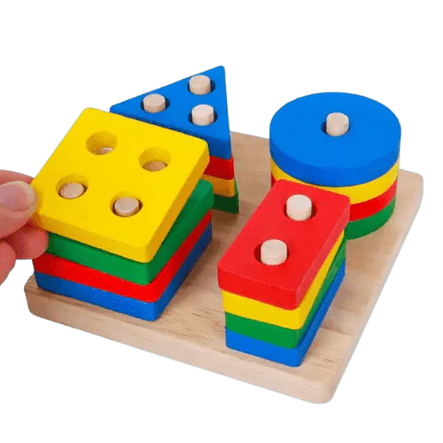 Wooden Geometric Shape Sorter