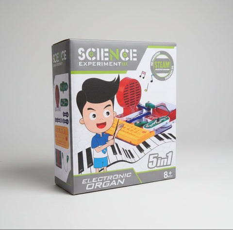 5-in-1 Electronic Organ Kit – STEM Music Experiment Toy