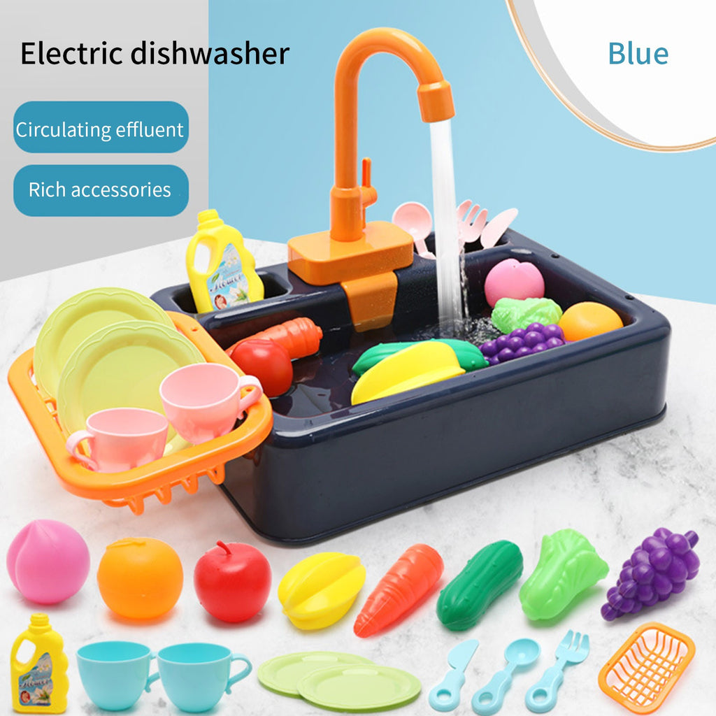 Battery-Operated Dishwasher Sink Toy - JustForKids