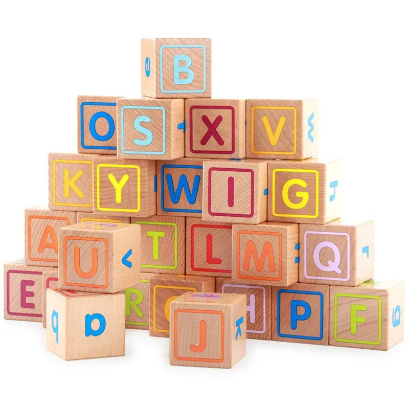 Alphabet Learning & Construction Block Set
