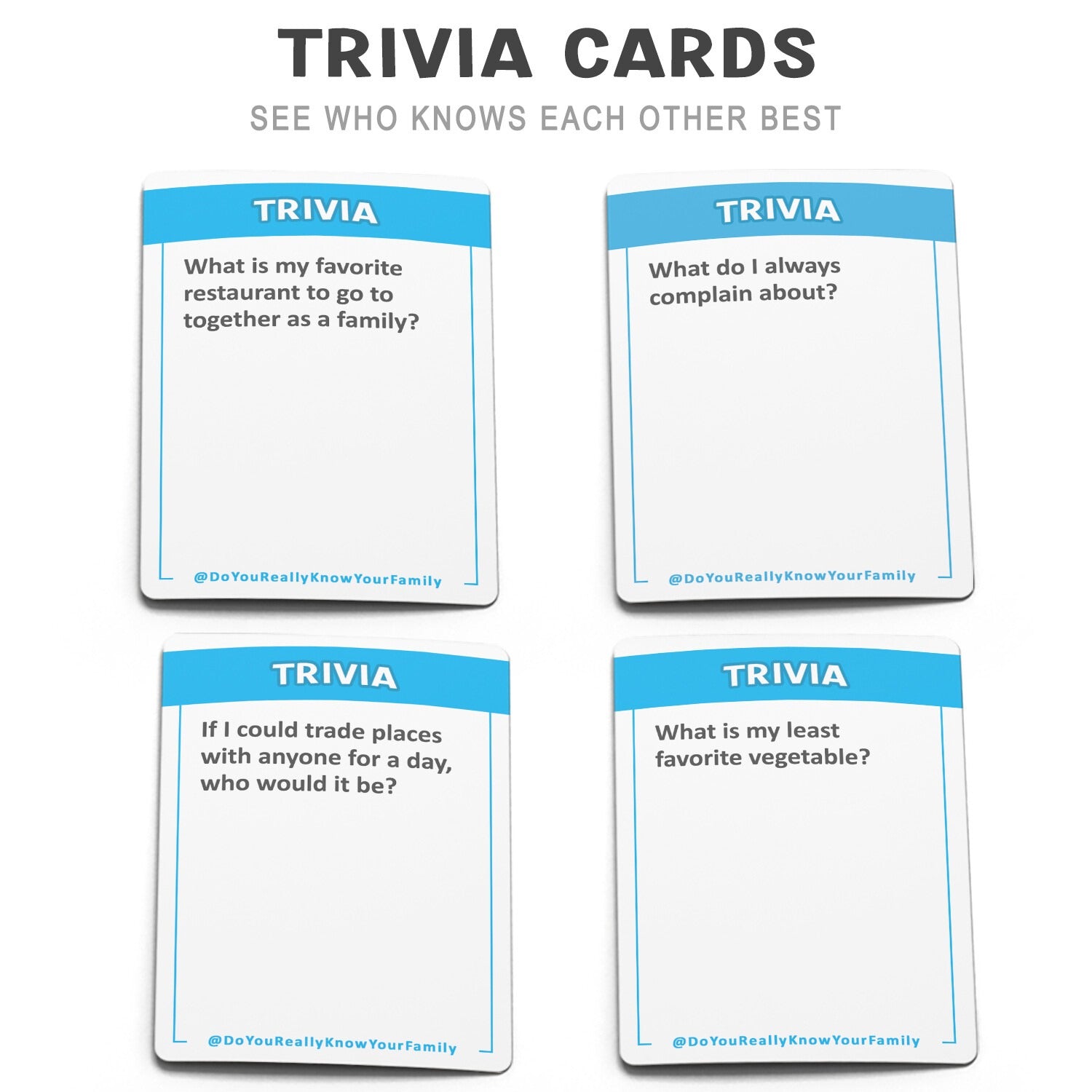 Do You Really know your Family ? Family board game
