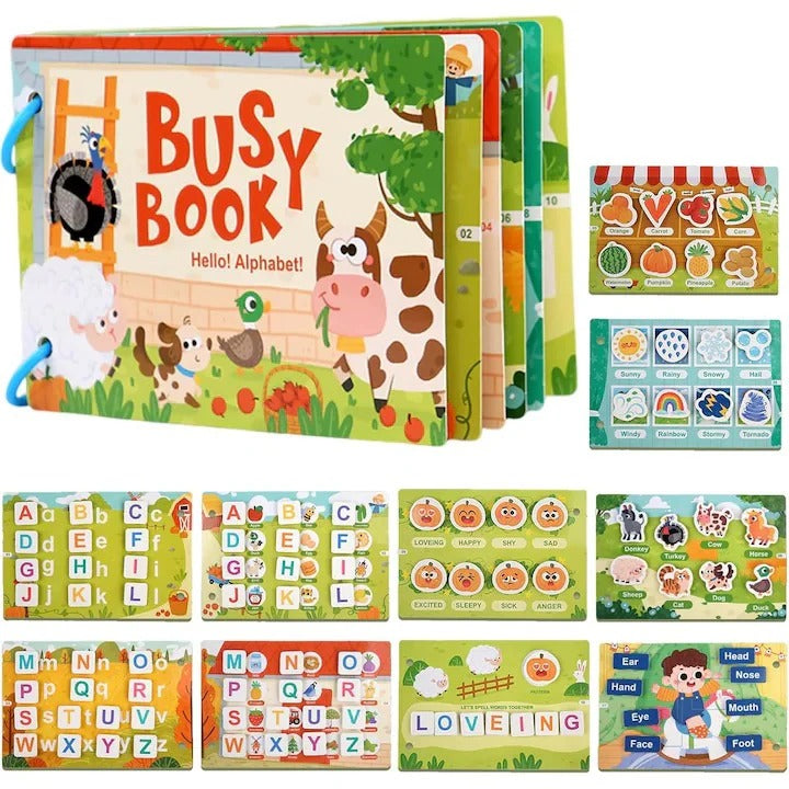 Activity Busy Book for Toddlers – Alphabet Learning Fun