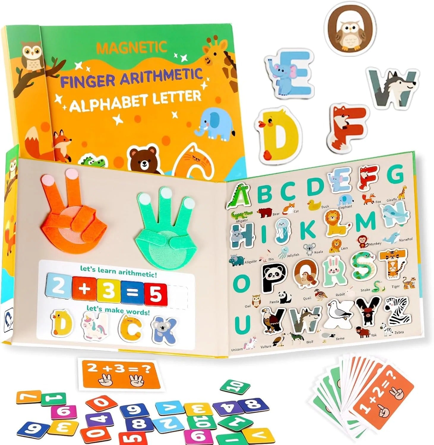 Study 2-in-1 Letter & Number Magnetic Board Book