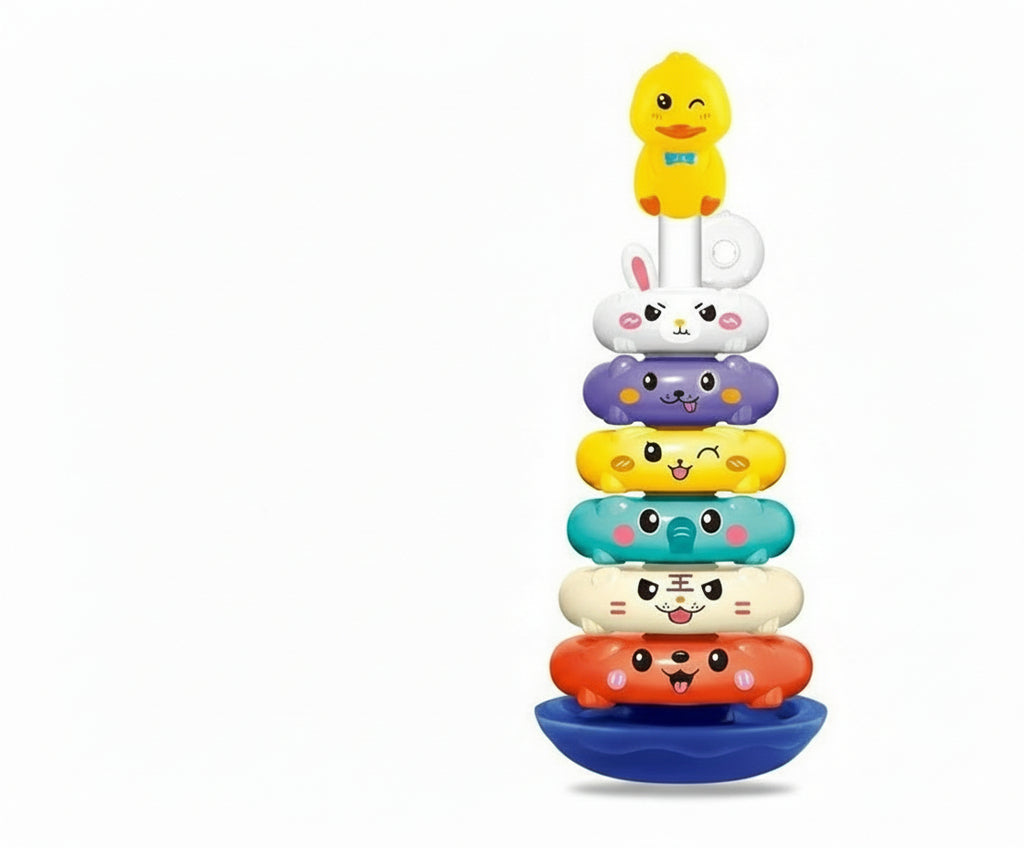 2 in 1 Rotating and Stacked Rings for Toddlers