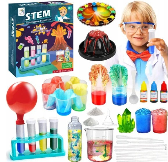 STEM Chemistry Experiment Kit – 14-in-1 Science Lab Set