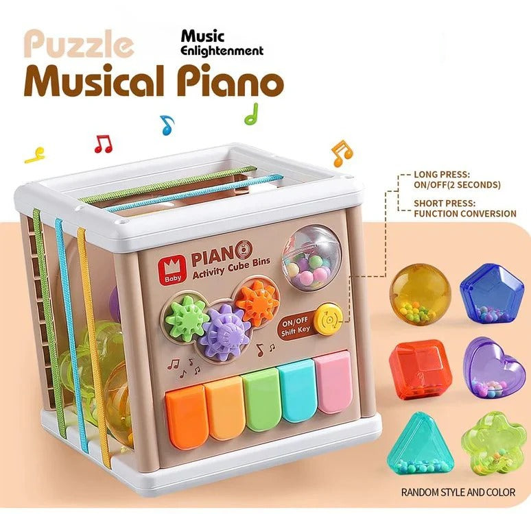 5 in 1 Baby Learning Piano Puzzle Cube