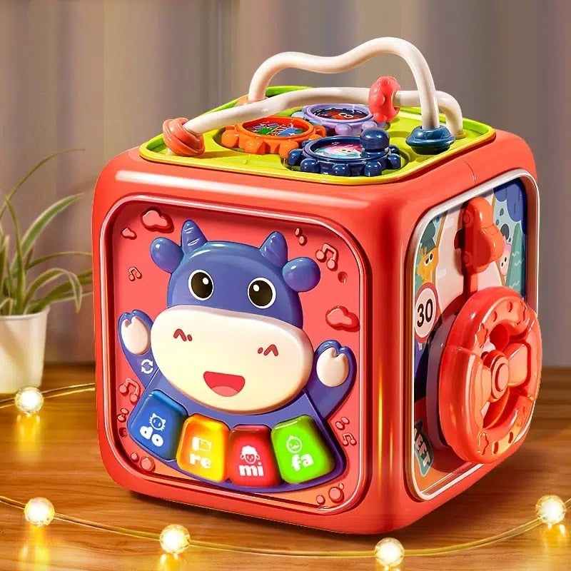 6-in-1 Multifunctional Musical Activity Cube for Kids