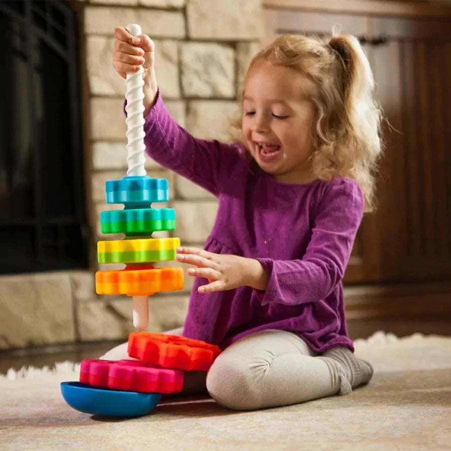 3 in 1 Early Learning Bundle – Stacking, Spinning & Sorting Toy Set