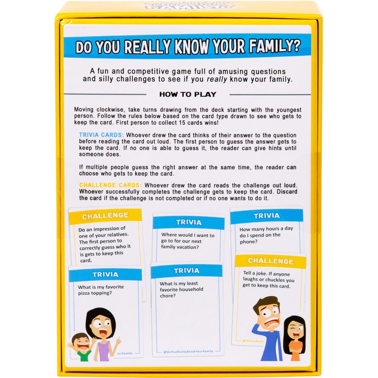 Do You Really know your Family ? Family board game