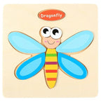Wooden Montessori Jigsaw Puzzle Board