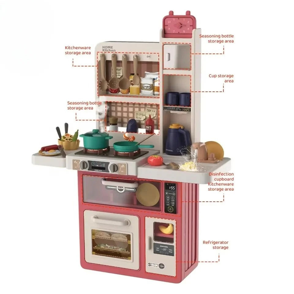 Kids Spray Kitchen Play Set (55 Pieces)