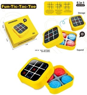 5 in 1 Electronic Touch Tic Tac Toe Puzzle Game