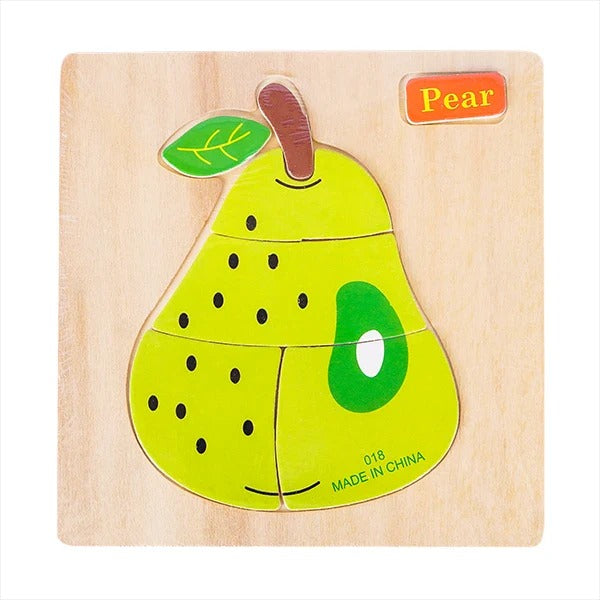 Wooden Montessori Jigsaw Puzzle Board