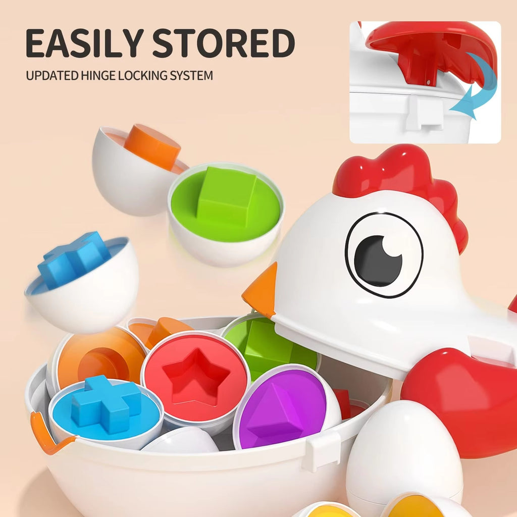 Chicken Pull-Along Matching Eggs