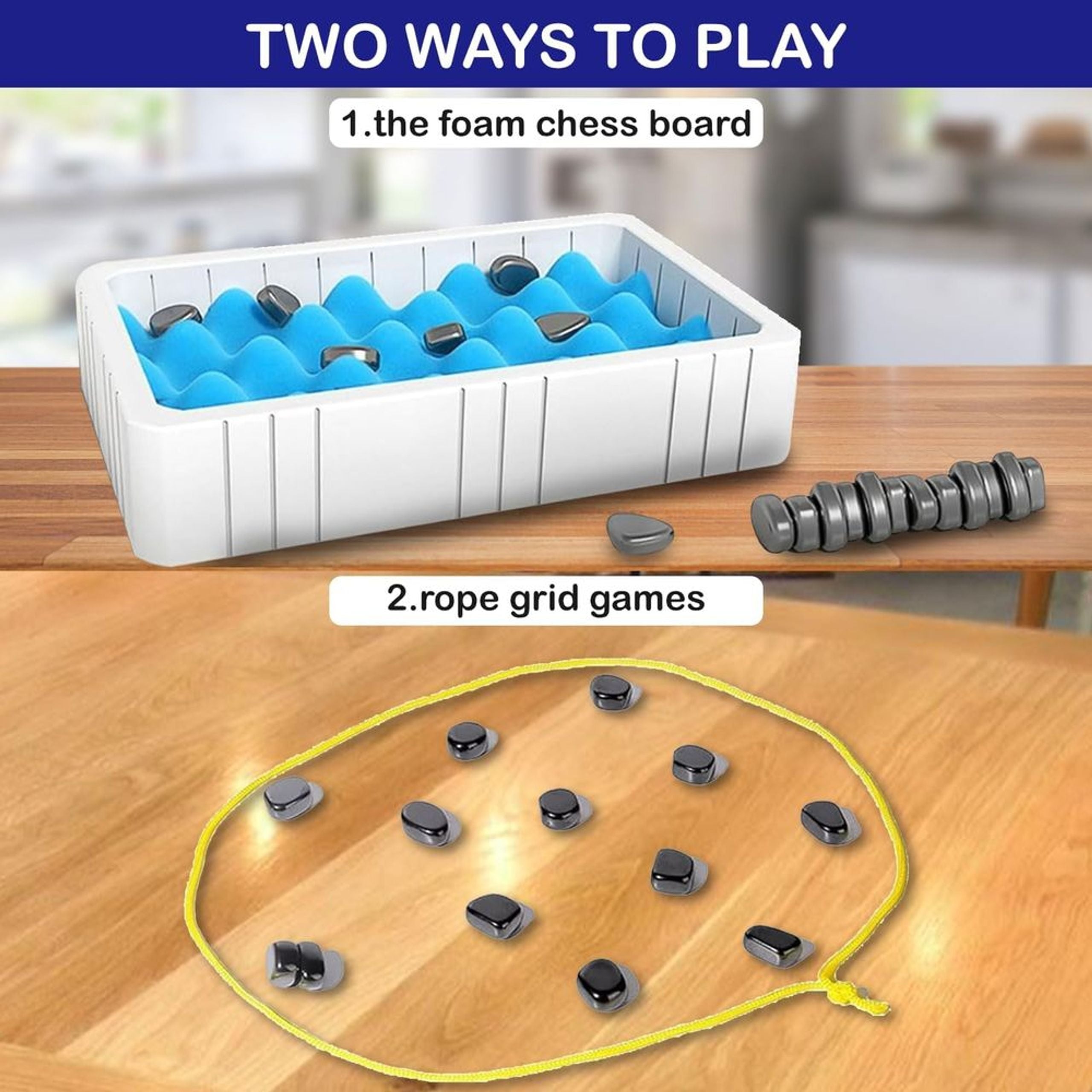 2-in-1 Magnetic Chess Game Set – Travel-Friendly, Screen-Free Strategy Fun
