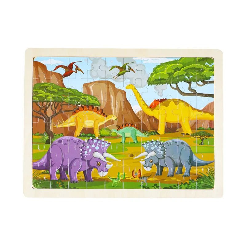 Wooden Large Scenery Sorting Puzzle 1 Piece (Assorted Design)