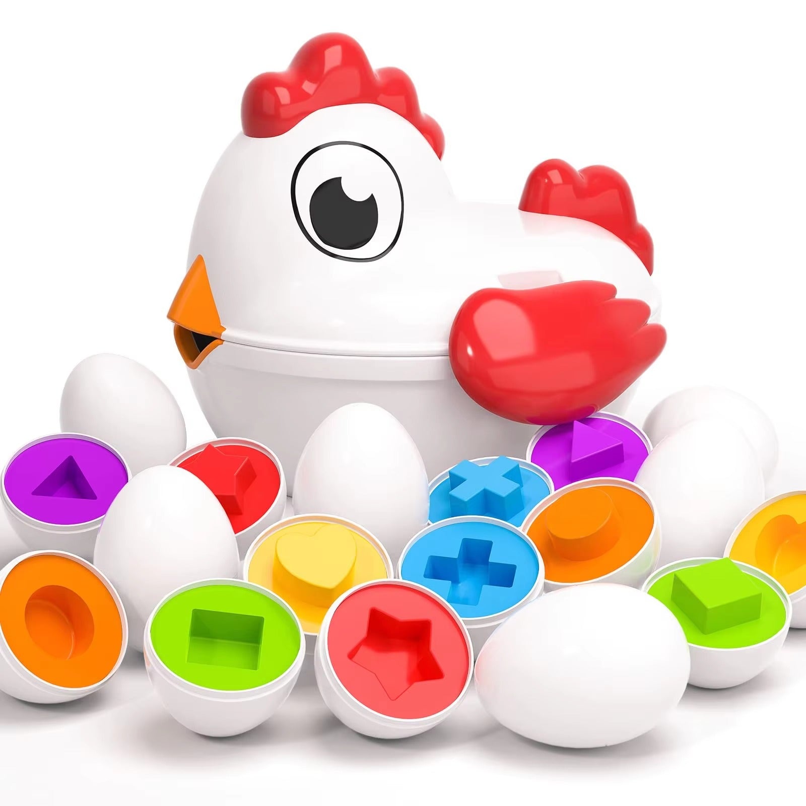 Chicken Pull-Along Matching Eggs