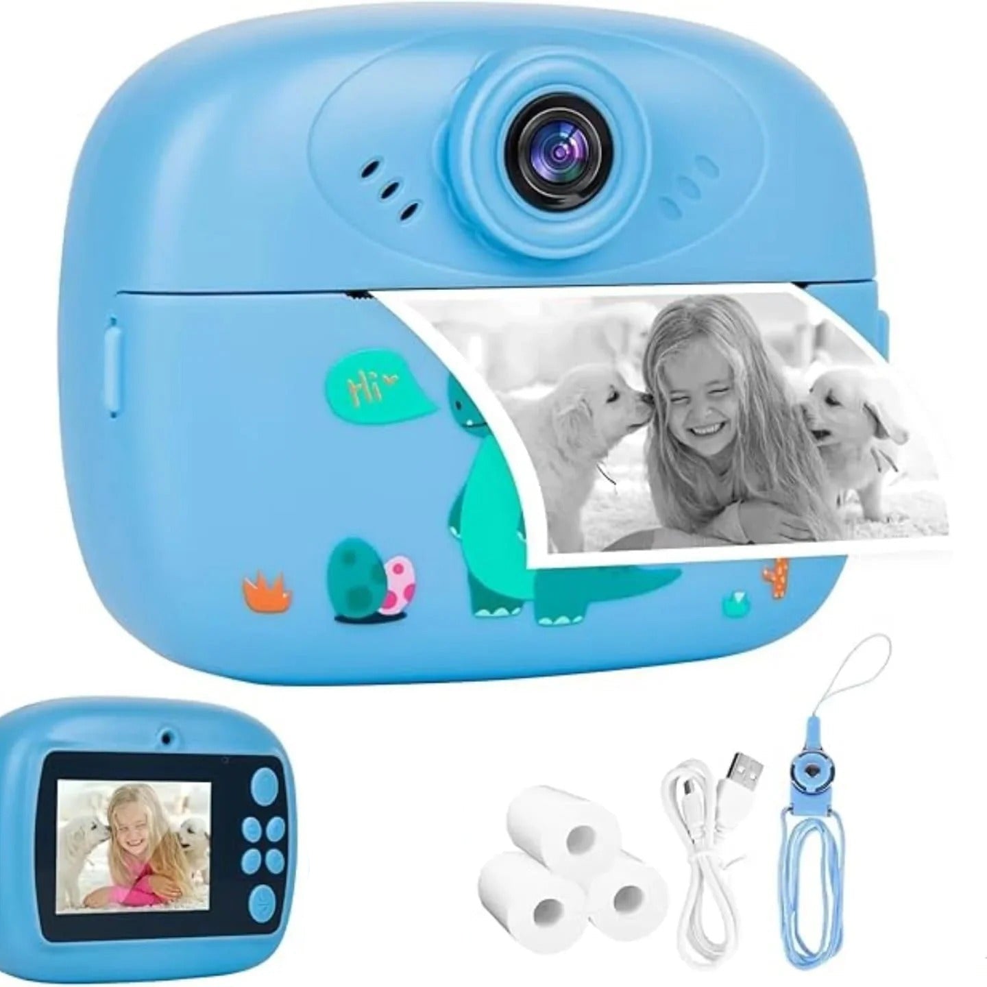 Kids Instant Print Camera (Black & White Print)