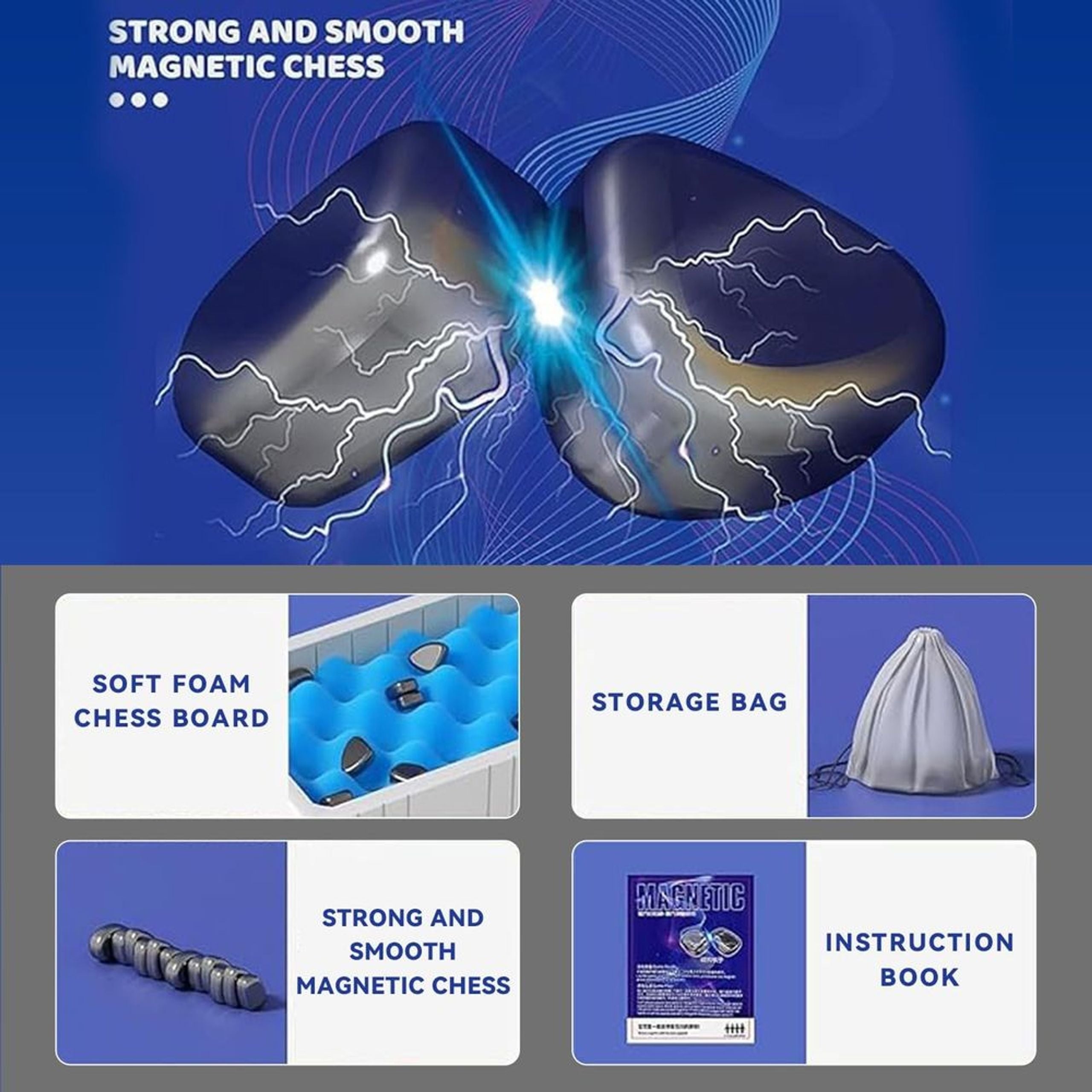 2-in-1 Magnetic Chess Family Game Set